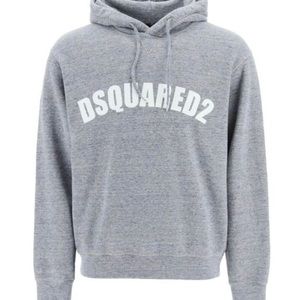 Dsquared2 Mens Sweatshirt With Hood And Logo Sz L